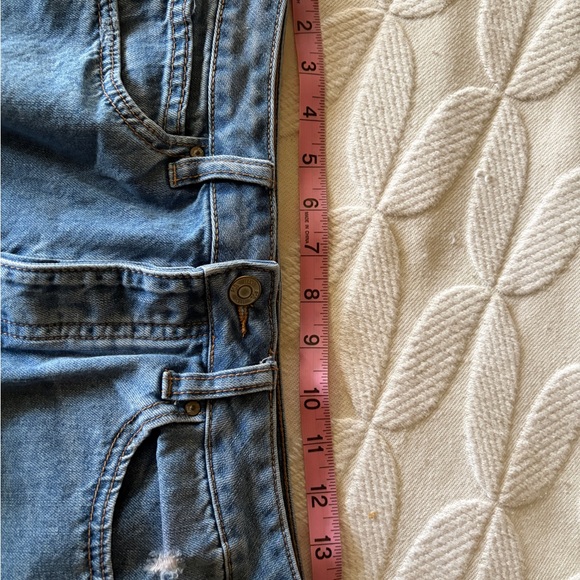 RSQ Vintage High Rise  Denim Button Fly Shorts. Size 9/29 juniors - Picture 7 of 9